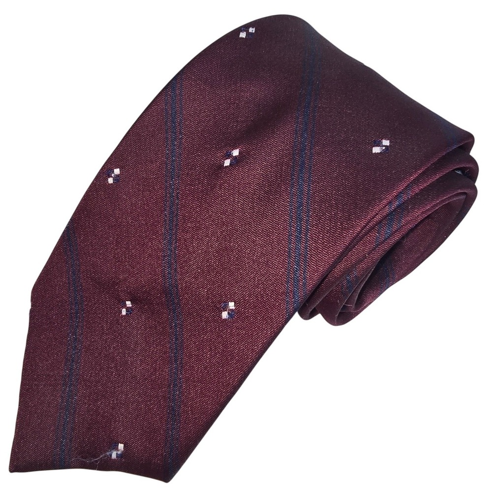 VINTAGE Maroon & Navy KUPPENHEIMER Men's Tie